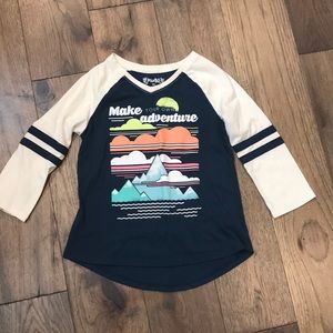 Girls 3/4 sleeve t shirt